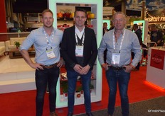 Sander Metz and Edwin Vanlaerhoven from Valstar and Jan van Heijningen from Eminent Seeds